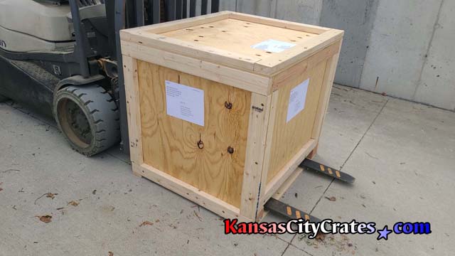 Engine packed in heavy duty wood vault ready to ship