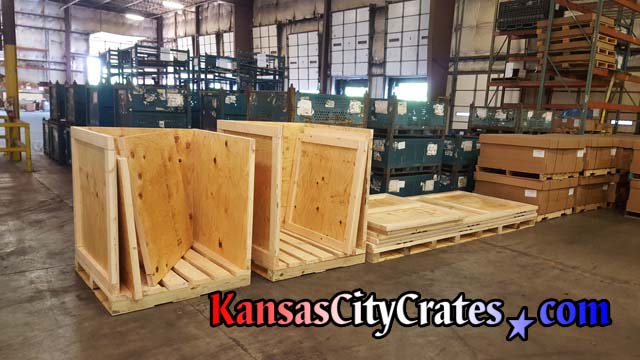 Heavy Duty vault crates with forklift base for factory relocation of Metrology and Laser Calibration equipment