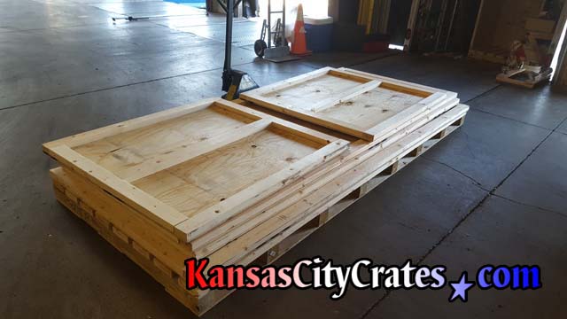 Knock down style heavy duty vault crate for shipping of industrial machinery