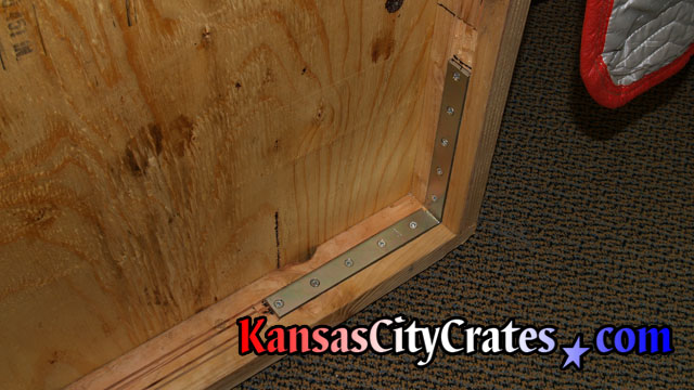1 of 2 heavy duty wood crates required for packing and shipping conference room talbe at law firm in Kansas City MO 64105