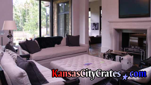 large crate project a mansion in Mission Hills KS