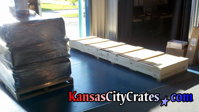 Custom pallet and crate for shipping vendor display to trade show in Las Vegas NV