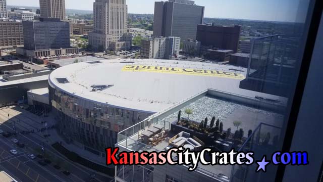 Photo of Sprint Center taken from One Light Condos