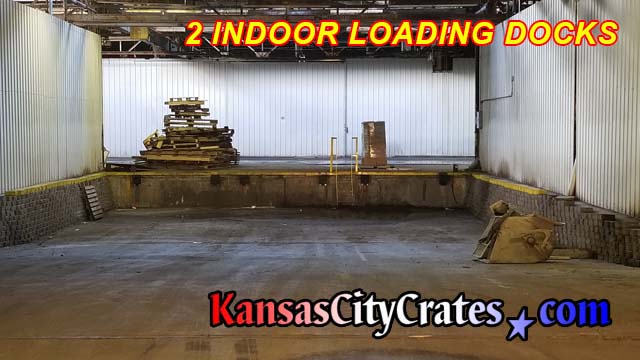 Two indoor loading docks will accomodate 53' foot trailers and cab