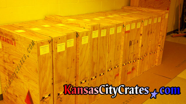 Job at Federal agency to pack oil paintings of former directors into wood crates for storage.